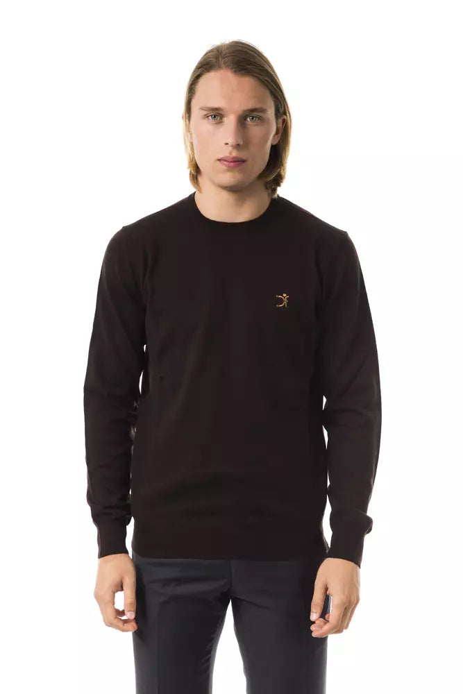 Ανδρικό πουλόβερ Uominitaliani Καφέ Merino Wool