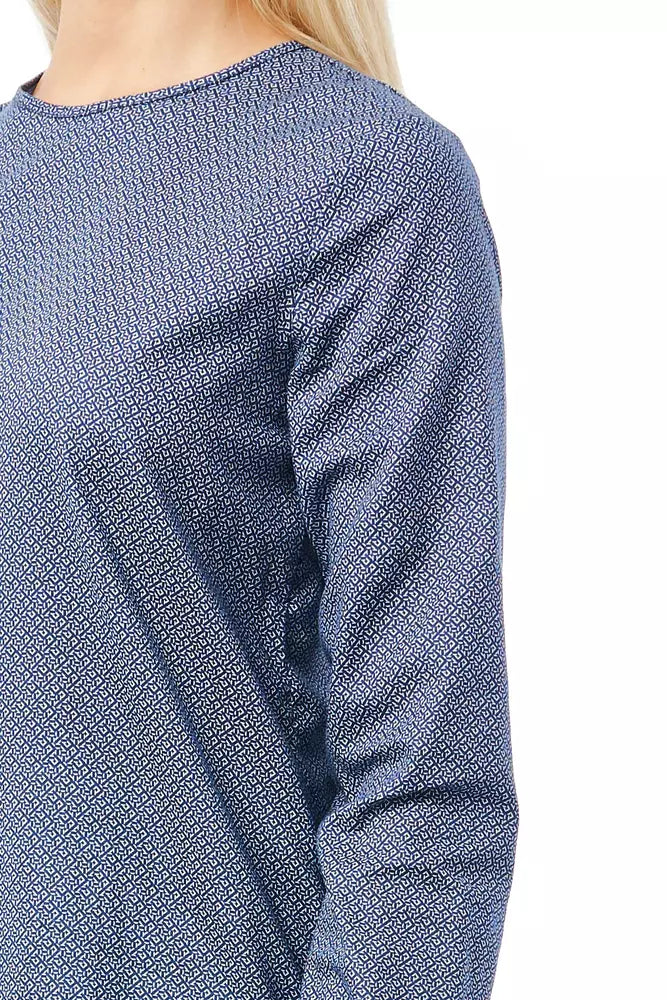 Bagutta Blue Cotton Women Blouse