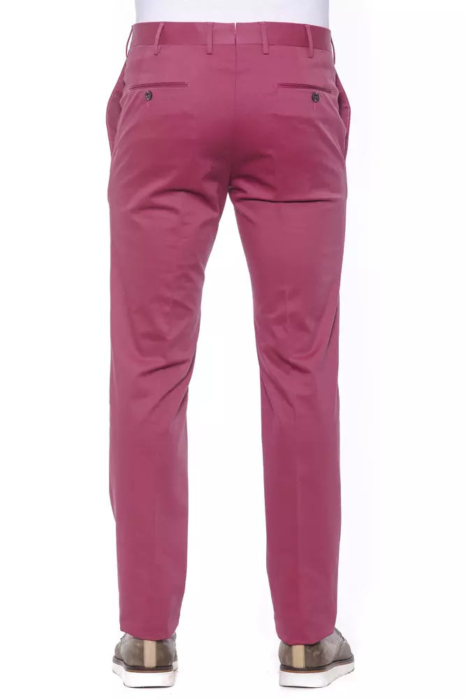Ανδρικό παντελόνι PT Torino Fuchsia Cotton