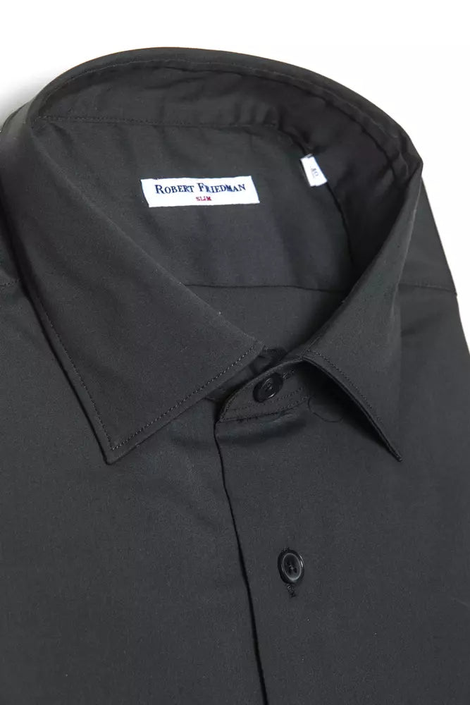 Ανδρικό πουκάμισο Robert Friedman Grey Cotton