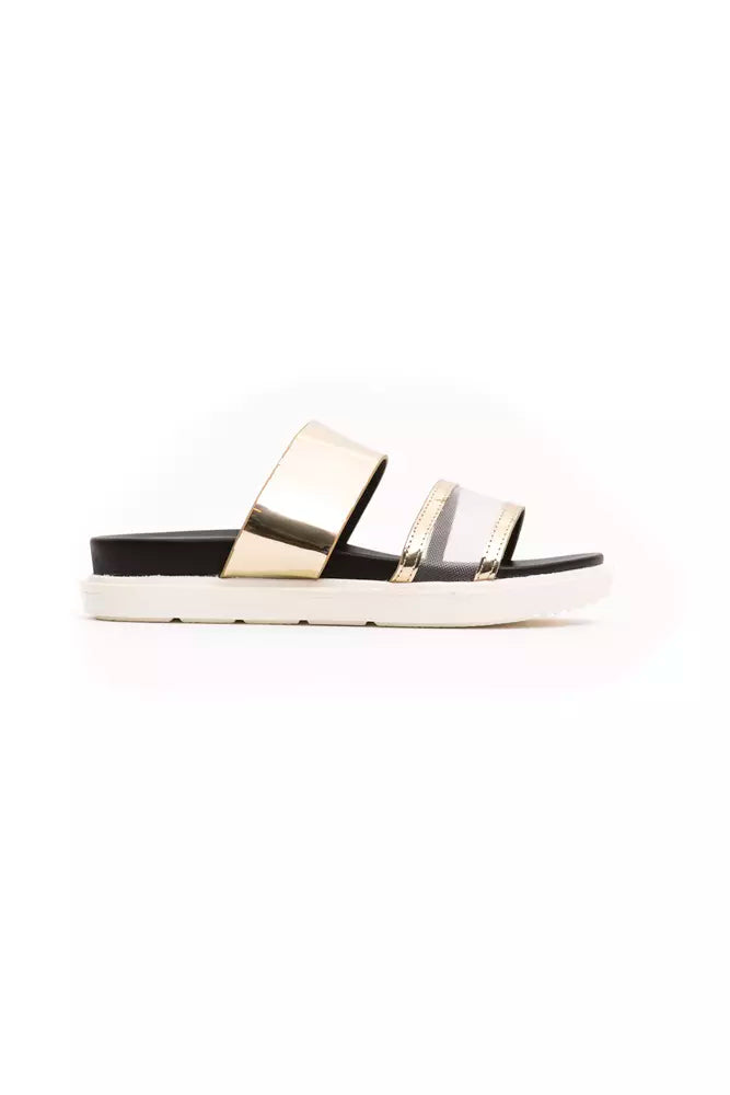 Péché Originel Gold Polyethylene Womens Sandal
