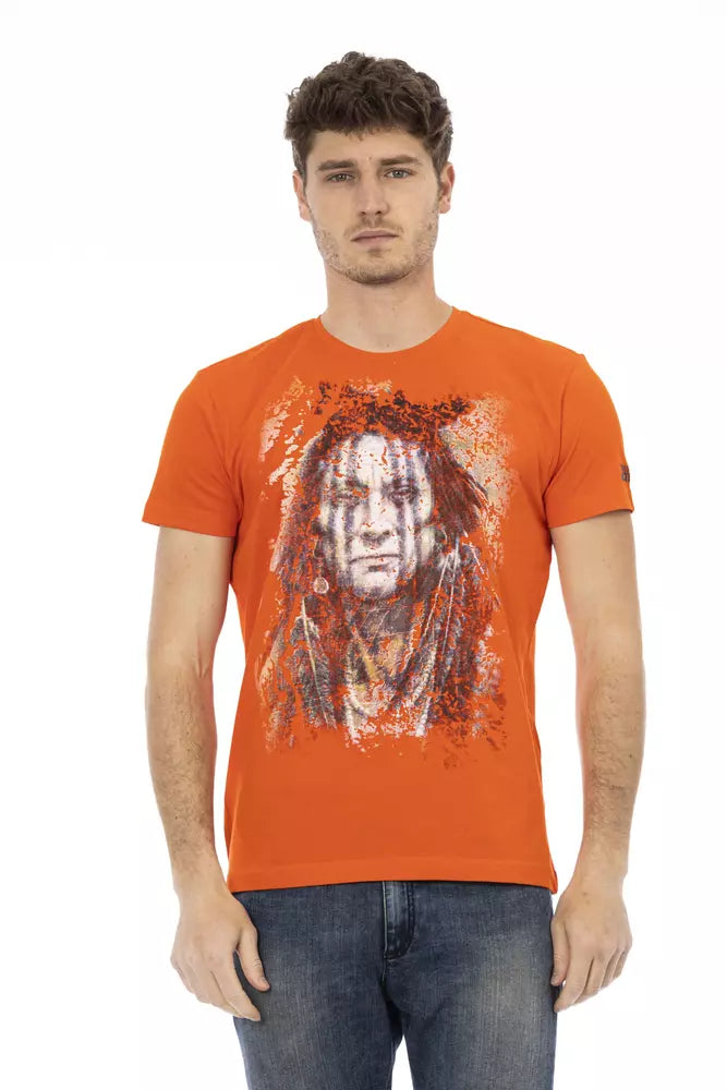 Ανδρικό μπλουζάκι Trussardi Action Orange Cotton