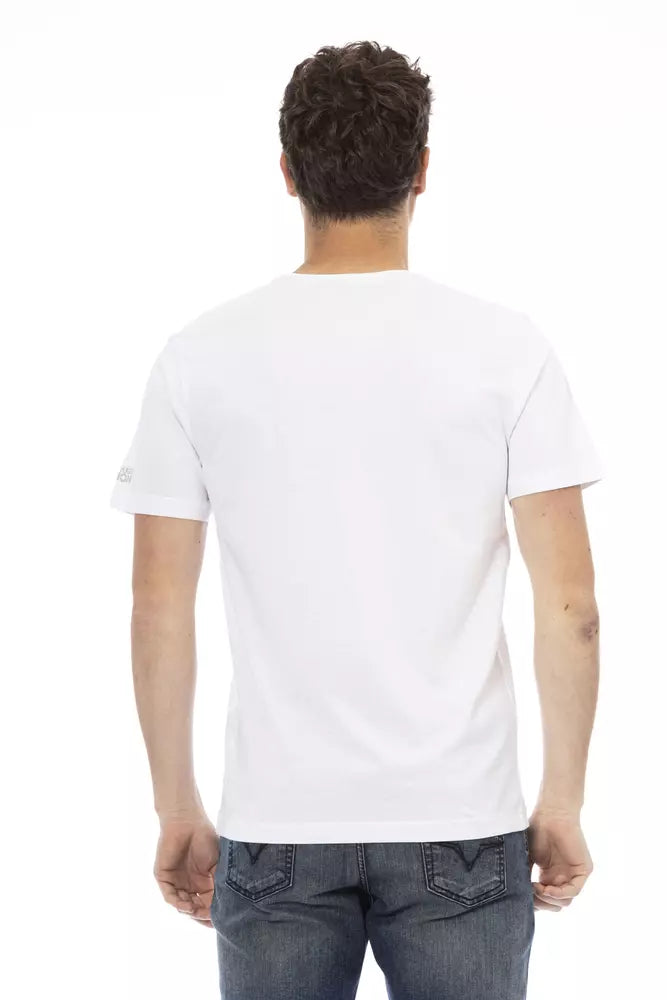 Ανδρικό μπλουζάκι Trussardi Action White Cotton