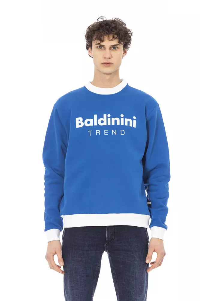 Ανδρικό πουλόβερ Baldinini Trend Blue Cotton