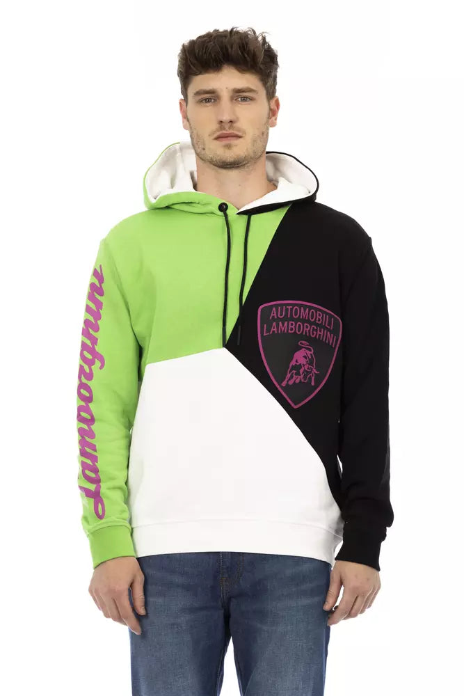 Ανδρική κουκούλα Automobili Lamborghini White Cotton