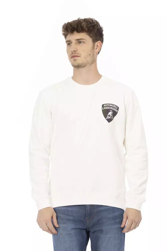 Ανδρικό πουλόβερ Automobili Lamborghini White Cotton