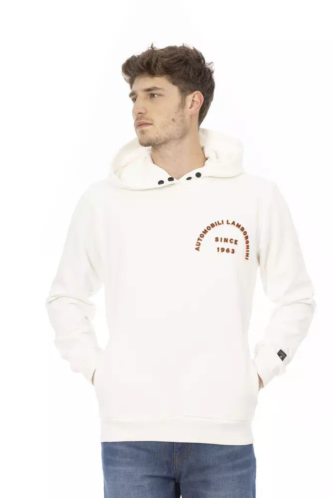 Ανδρικό πουλόβερ Automobili Lamborghini White Cotton
