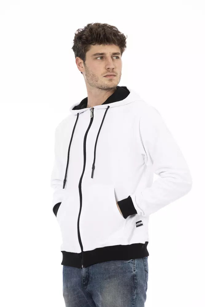 Ανδρική κουκούλα Baldinini Trend White Cotton