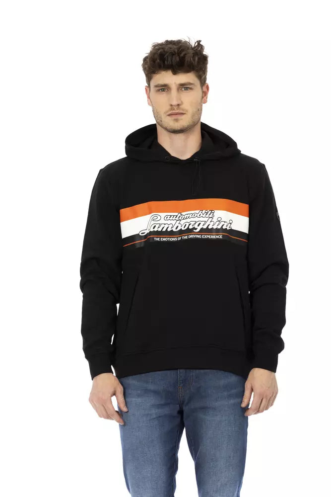 Ανδρική κουκούλα Automobili Lamborghini Black Cotton