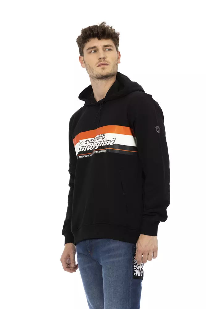 Ανδρική κουκούλα Automobili Lamborghini Black Cotton