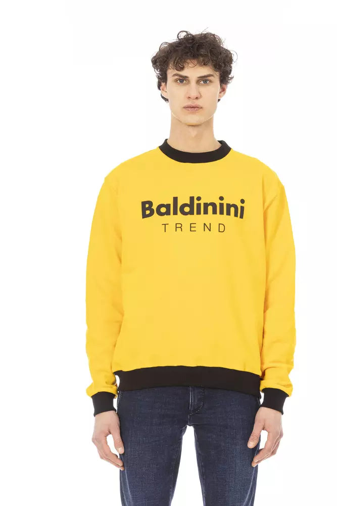 Ανδρικό πουλόβερ Baldinini Trend Yellow Cotton