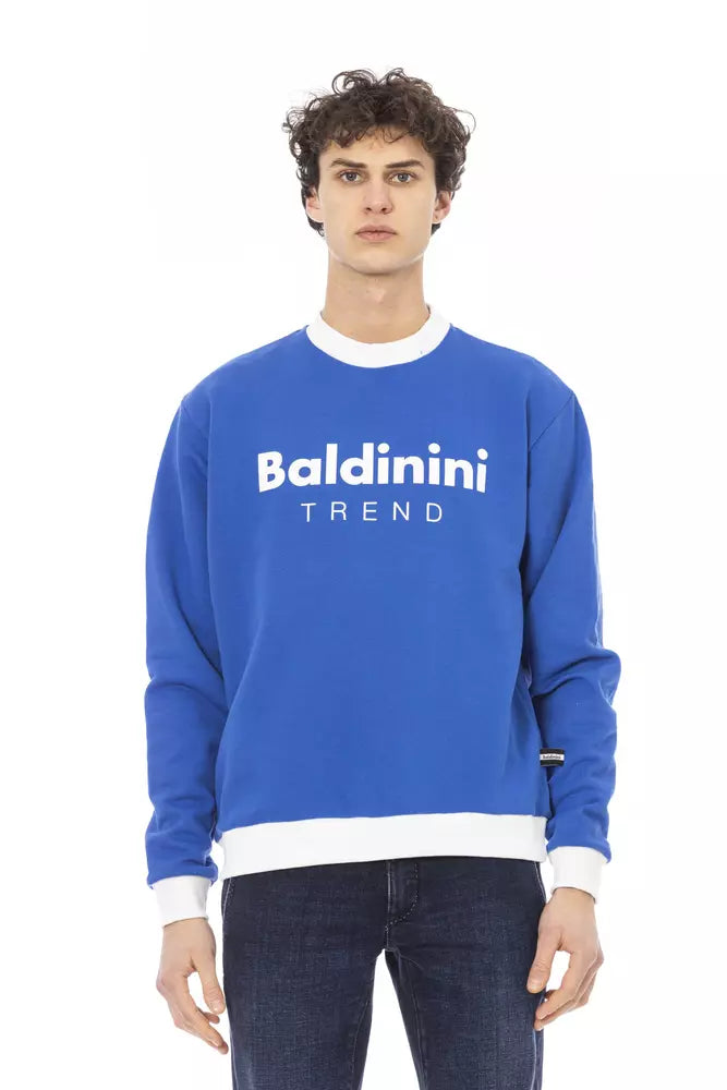Ανδρικό πουλόβερ Baldinini Trend Blue Cotton