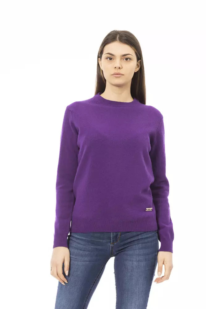 Γυναικείο πουλόβερ Baldinini Trend Purple Wool