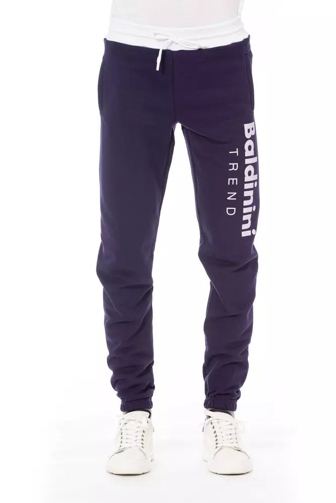 Ανδρικό αθλητικό παντελόνι Baldinini Trend Purple Cotton