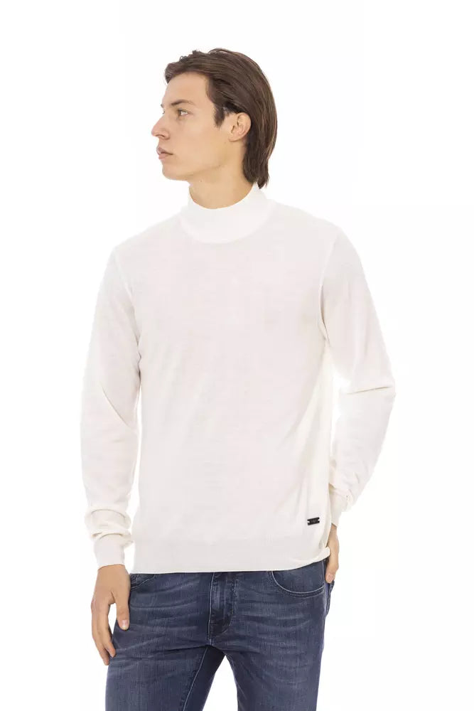 Ανδρικό πουλόβερ Baldinini Trend White Fabric