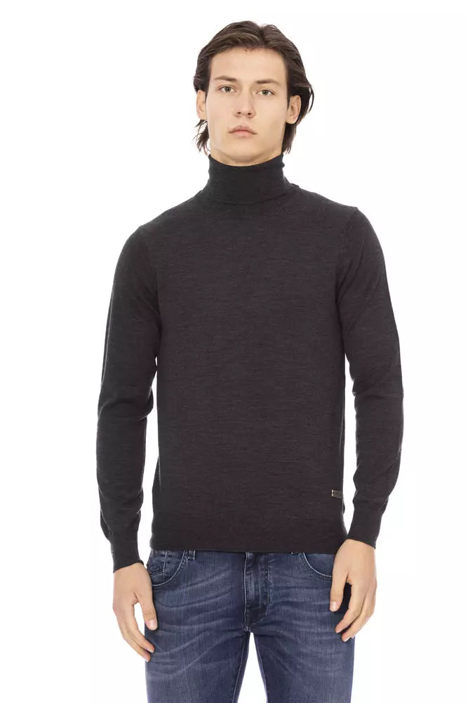 Ανδρικό πουλόβερ Baldinini Trend Grey Fabric