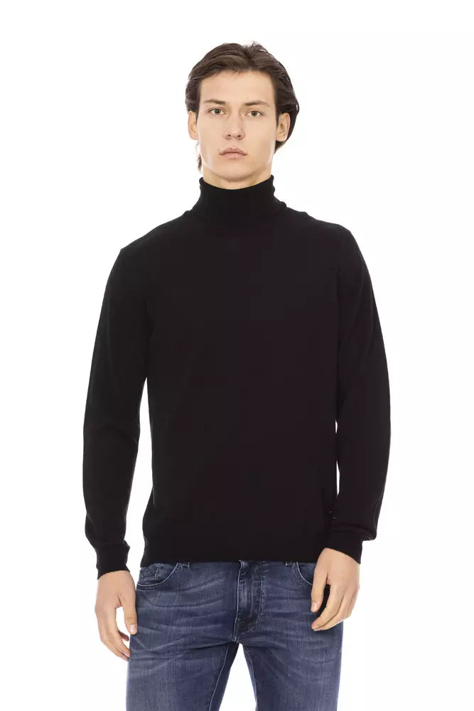 Ανδρικό πουλόβερ Baldinini Trend Black Fabric