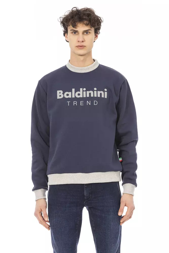 Ανδρικό πουλόβερ Baldinini Trend Blue Cotton