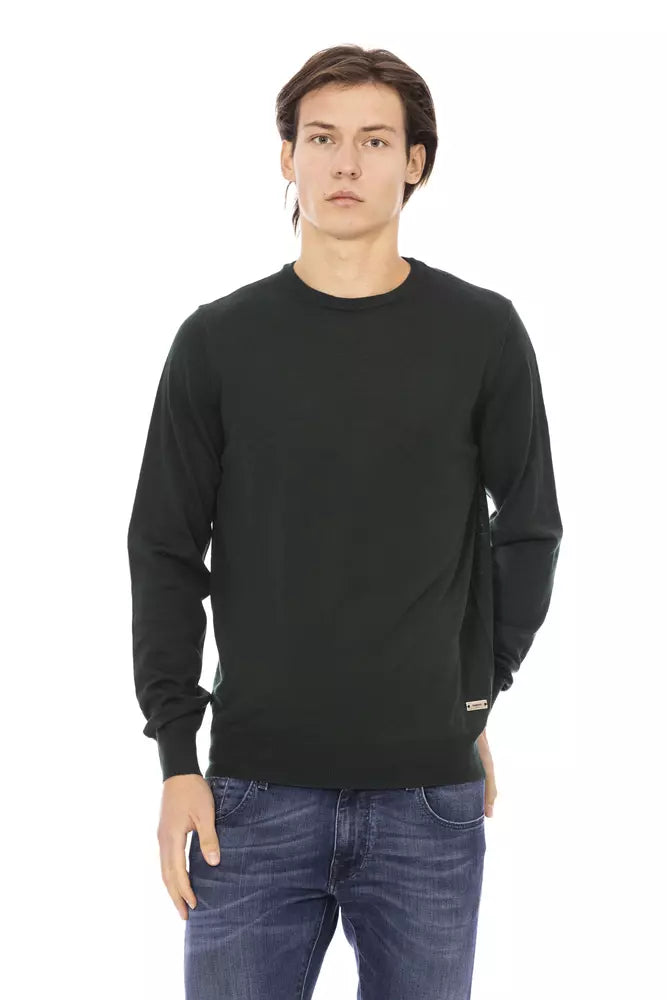 Ανδρικό πουλόβερ Baldinini Trend Green Fabric
