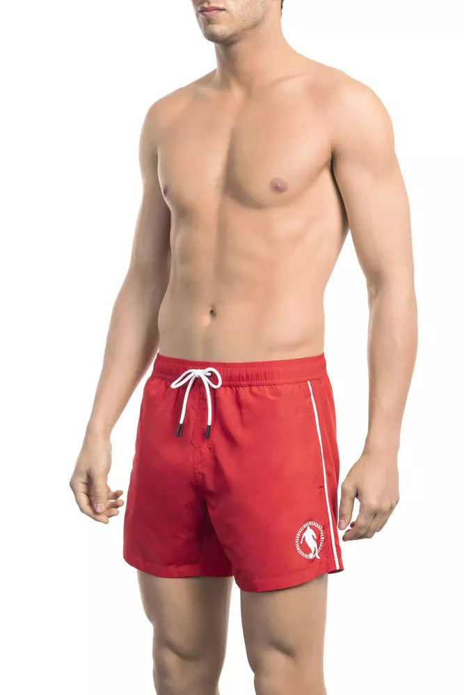 Bikkembergs Κόκκινο Πολυεστέρας Ανδρικά Κολύμβηση Κοντό