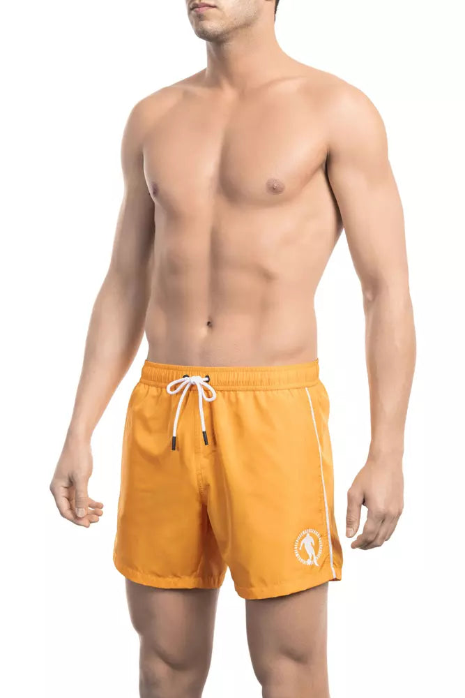 Ανδρικό σορτς κολύμβησης Bikkembergs Orange Polyester
