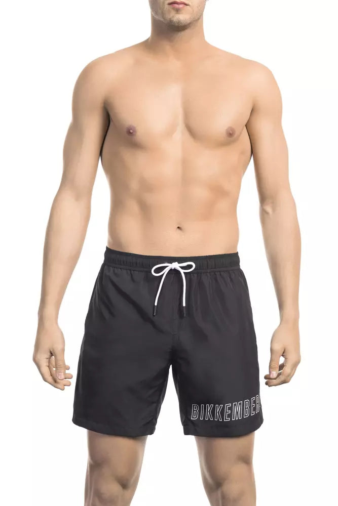 Bikkembergs Μαύρο Πολυεστερικό Ανδρικό Κοντό