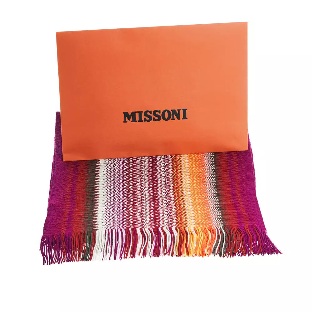 Missoni Πολύχρωμο Μάλλινο Ανδρικό Φουλάρι