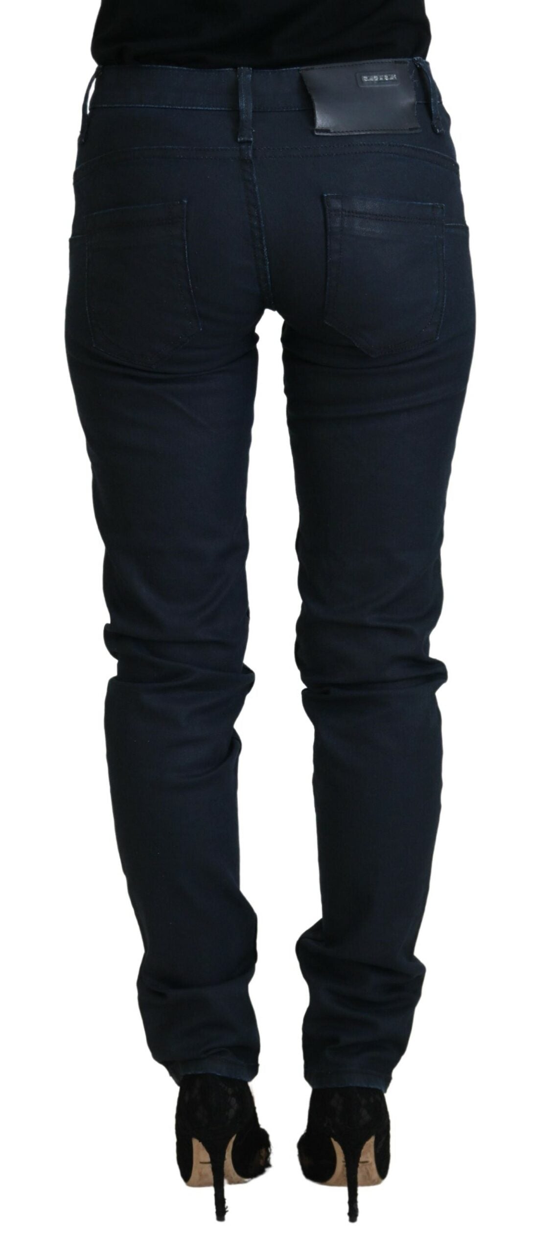 Acht Chic Skinny Jeans με χαμηλή μέση σε μπλε χρώμα