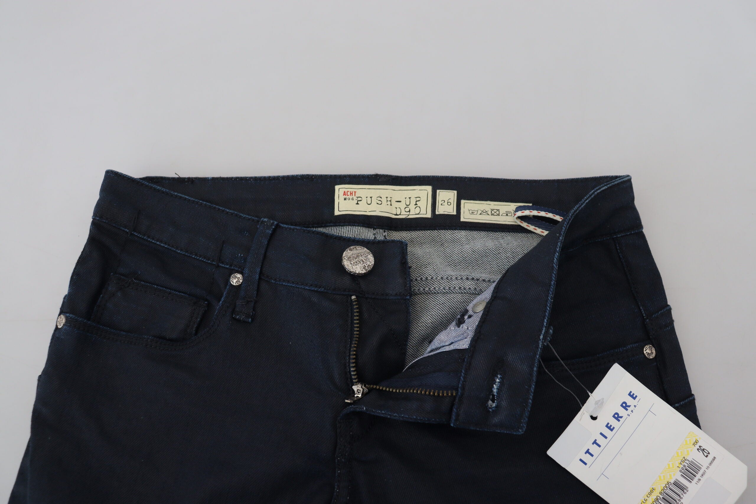 Acht Chic Skinny Jeans με χαμηλή μέση σε μπλε χρώμα