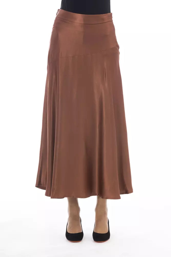 Γυναικεία φούστα Alpha Studio Καφέ Viscose