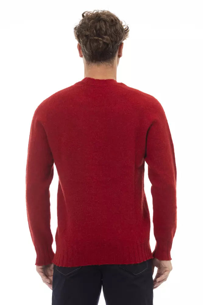 Ανδρικό πουλόβερ Alpha Studio Red Wool