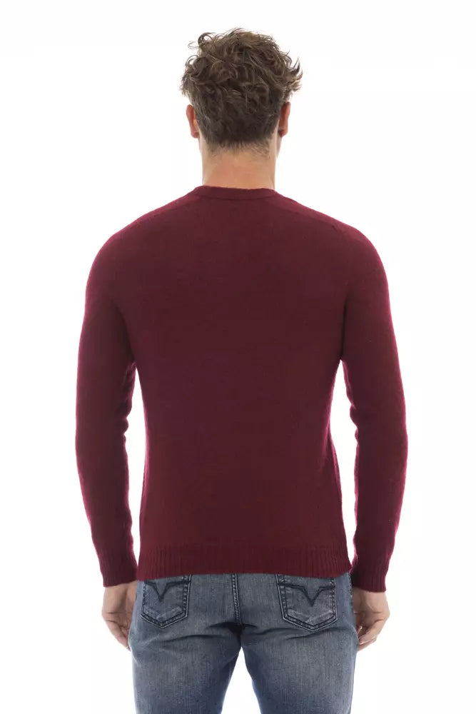 Ανδρικό πουλόβερ Alpha Studio Red Wool