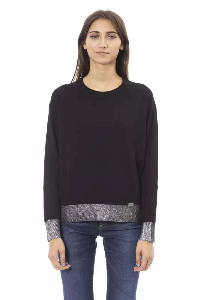Γυναικείο πουλόβερ Baldinini Trend Black Wool