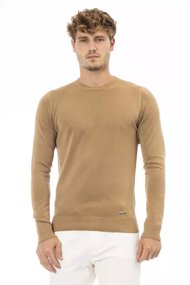 Ανδρικό πουλόβερ Baldinini Trend Beige Modal