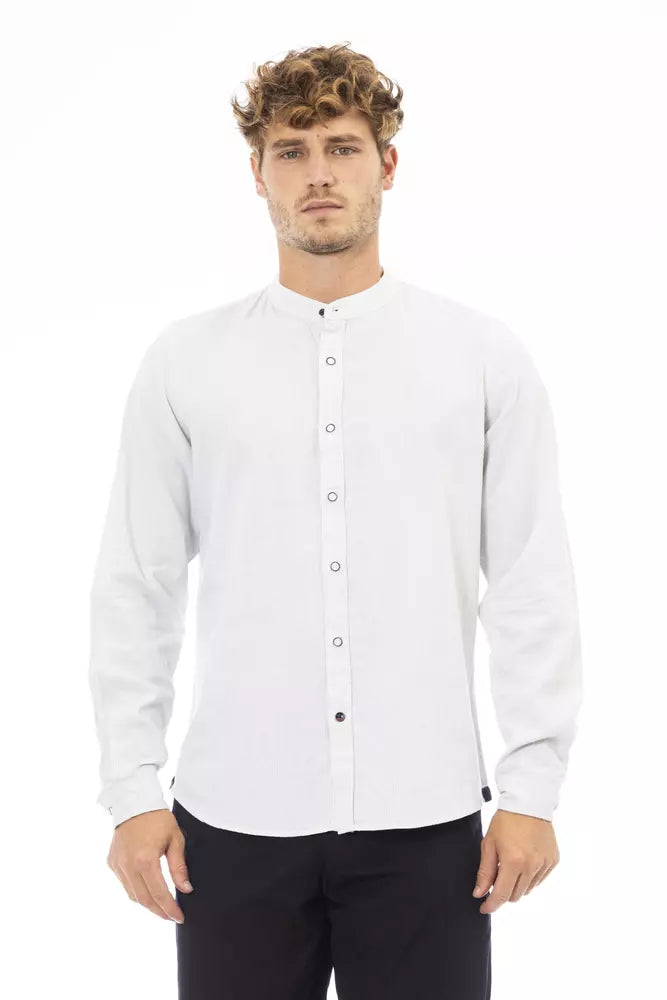 Ανδρικό πουκάμισο Baldinini Trend White Rayon