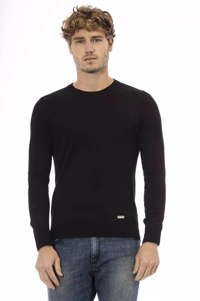 Ανδρικό πουλόβερ Baldinini Trend Black Wool