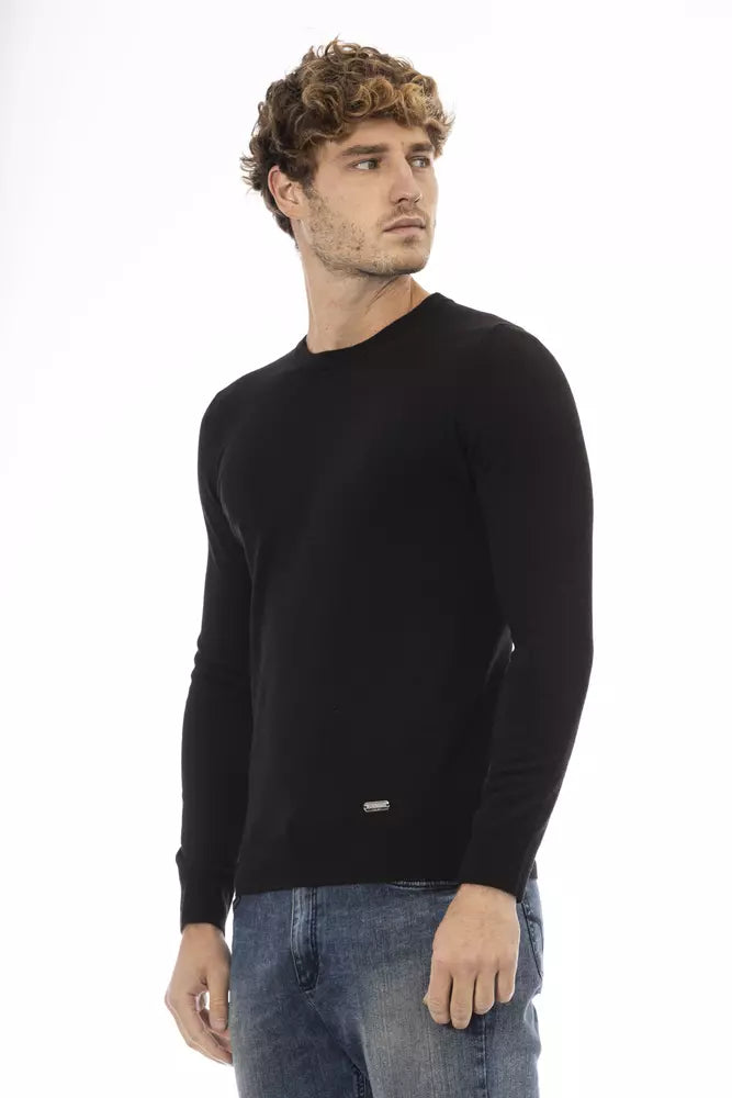Ανδρικό πουλόβερ Baldinini Trend Black Wool