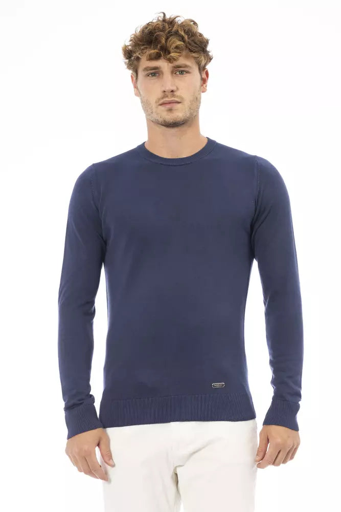 Ανδρικό πουλόβερ Baldinini Trend Blue Modal