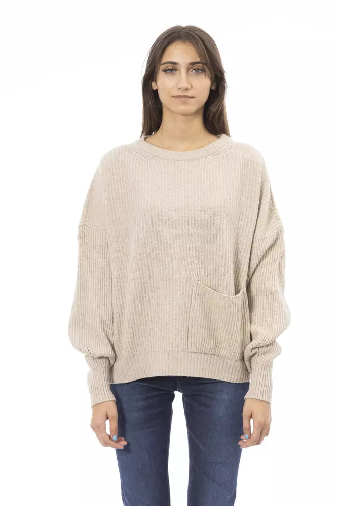 Γυναικείο πουλόβερ Baldinini Trend Beige Cashmere