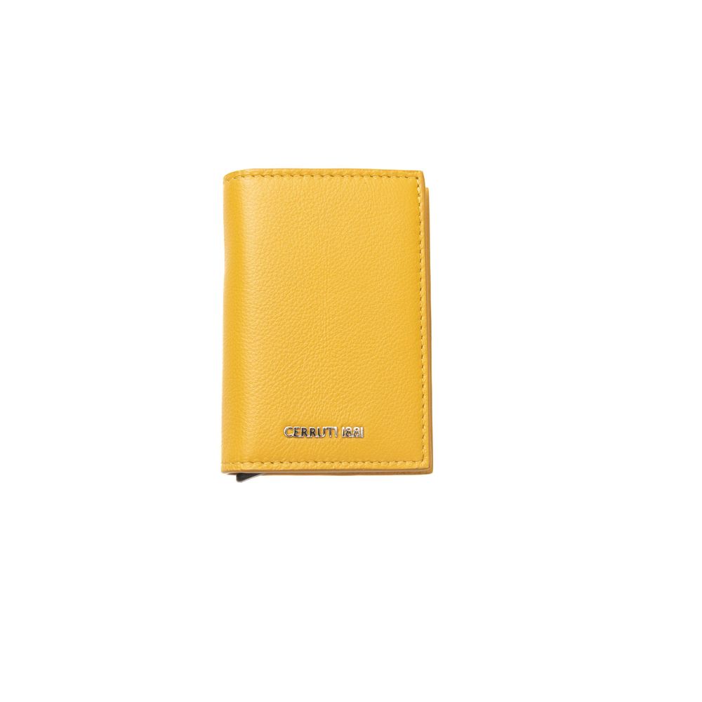 Ανδρικό πορτοφόλι Cerruti 1881 Yellow Calf Leather