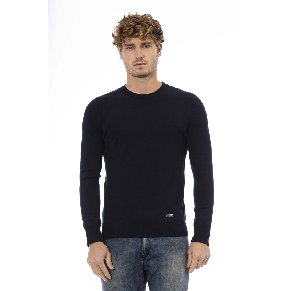 Ανδρικό πουλόβερ Baldinini Trend Blue Wool