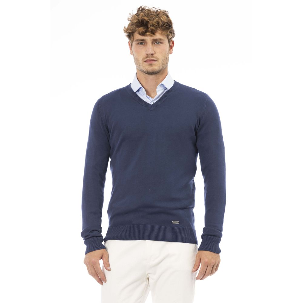 Ανδρικό πουλόβερ Baldinini Trend Blue Modal