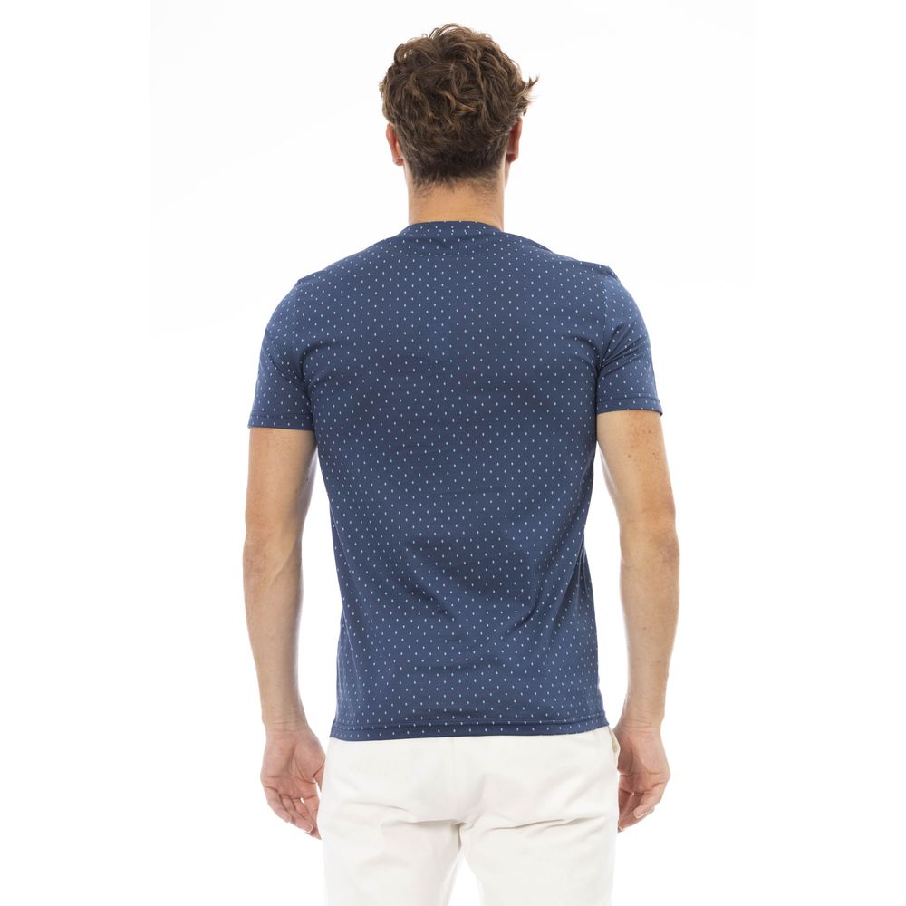 Ανδρικό μπλουζάκι Baldinini Trend Blue Cotton