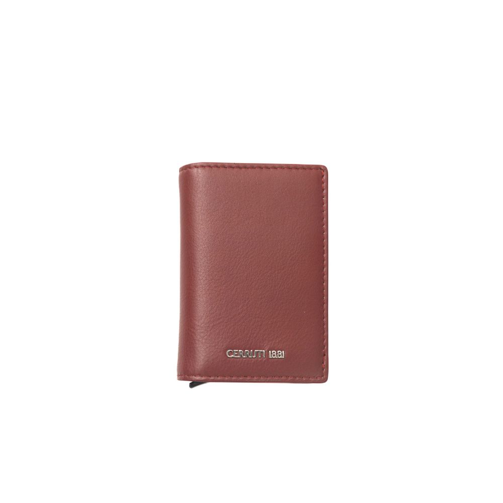 Ανδρικό πορτοφόλι Cerruti 1881 Red Calf Leather