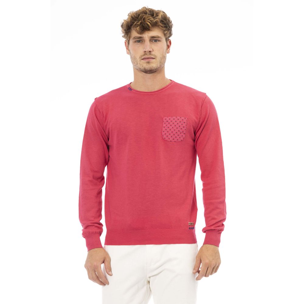 Ανδρικό πουλόβερ Baldinini Trend Red Cotton