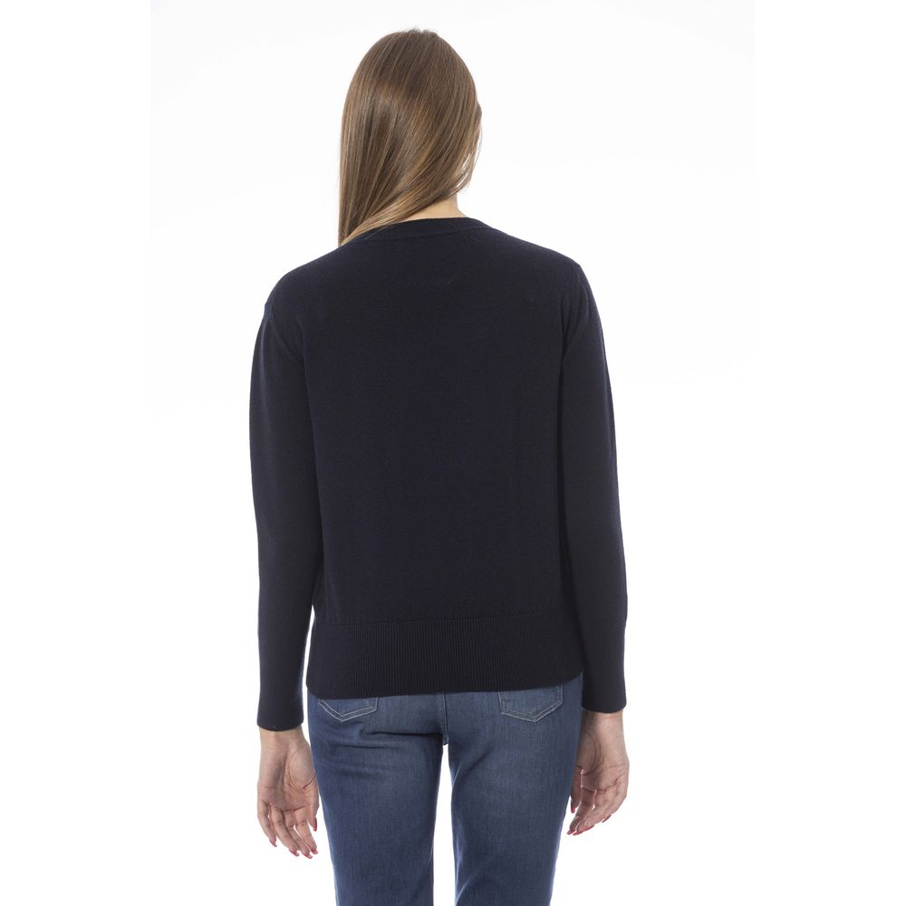 Γυναικείο πουλόβερ Baldinini Trend Blue Wool