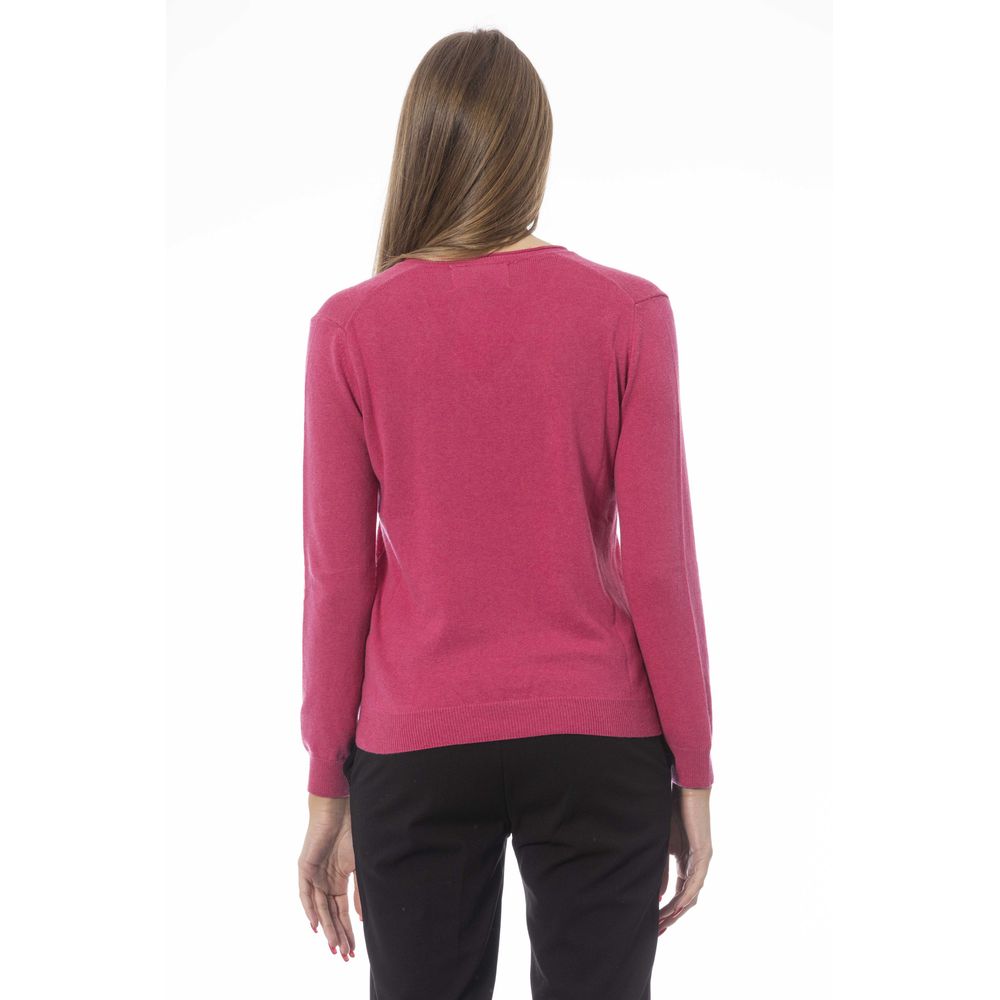 Γυναικείο πουλόβερ Baldinini Trend Fuchsia Cashmere