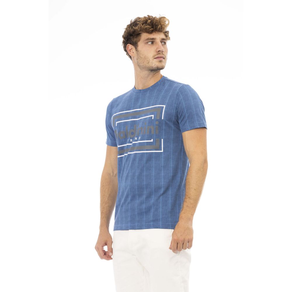 Ανδρικό μπλουζάκι Baldinini Trend Blue Cotton