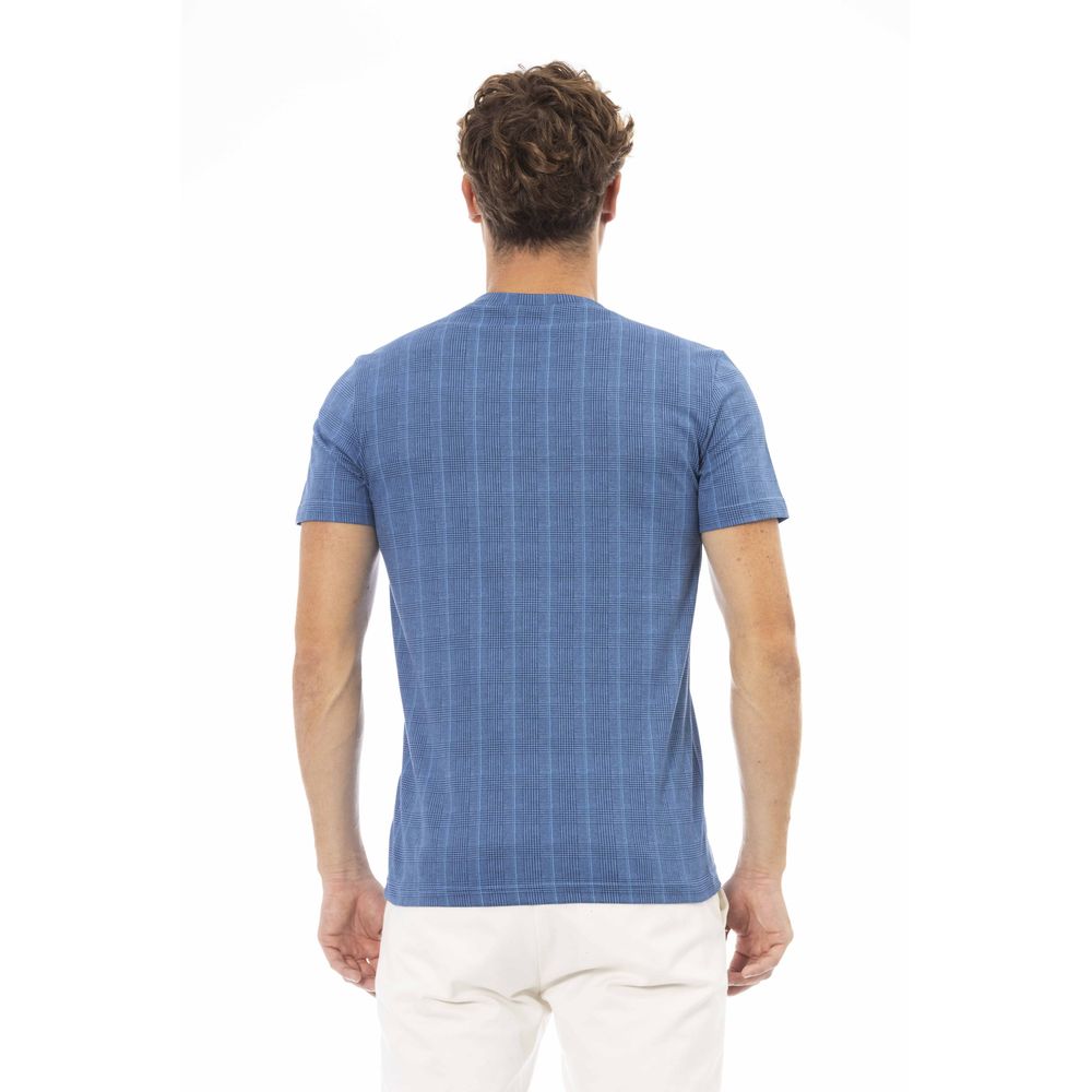 Ανδρικό μπλουζάκι Baldinini Trend Blue Cotton