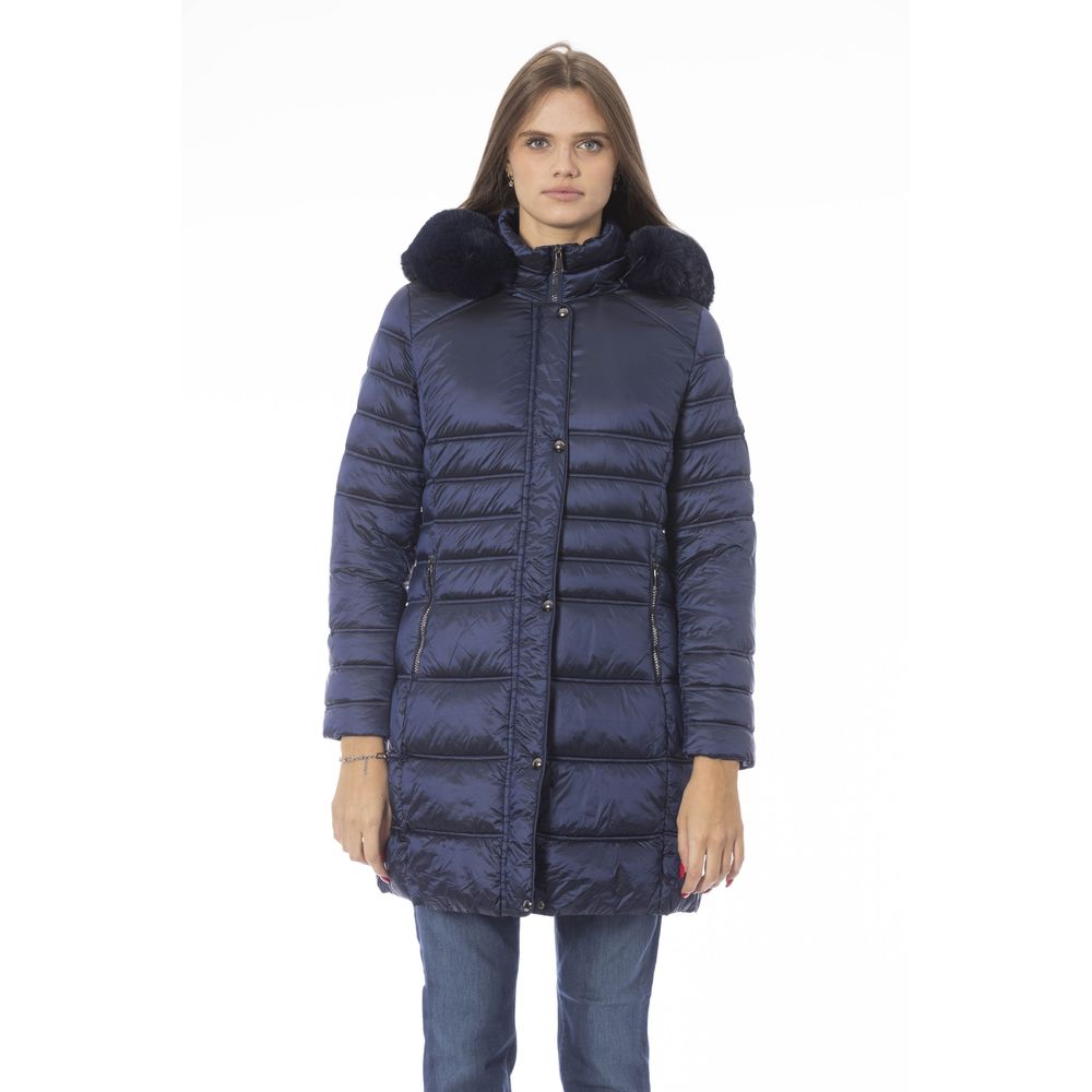 Γυναικείο μπουφάν Baldinini Trend Light Blue Polyester